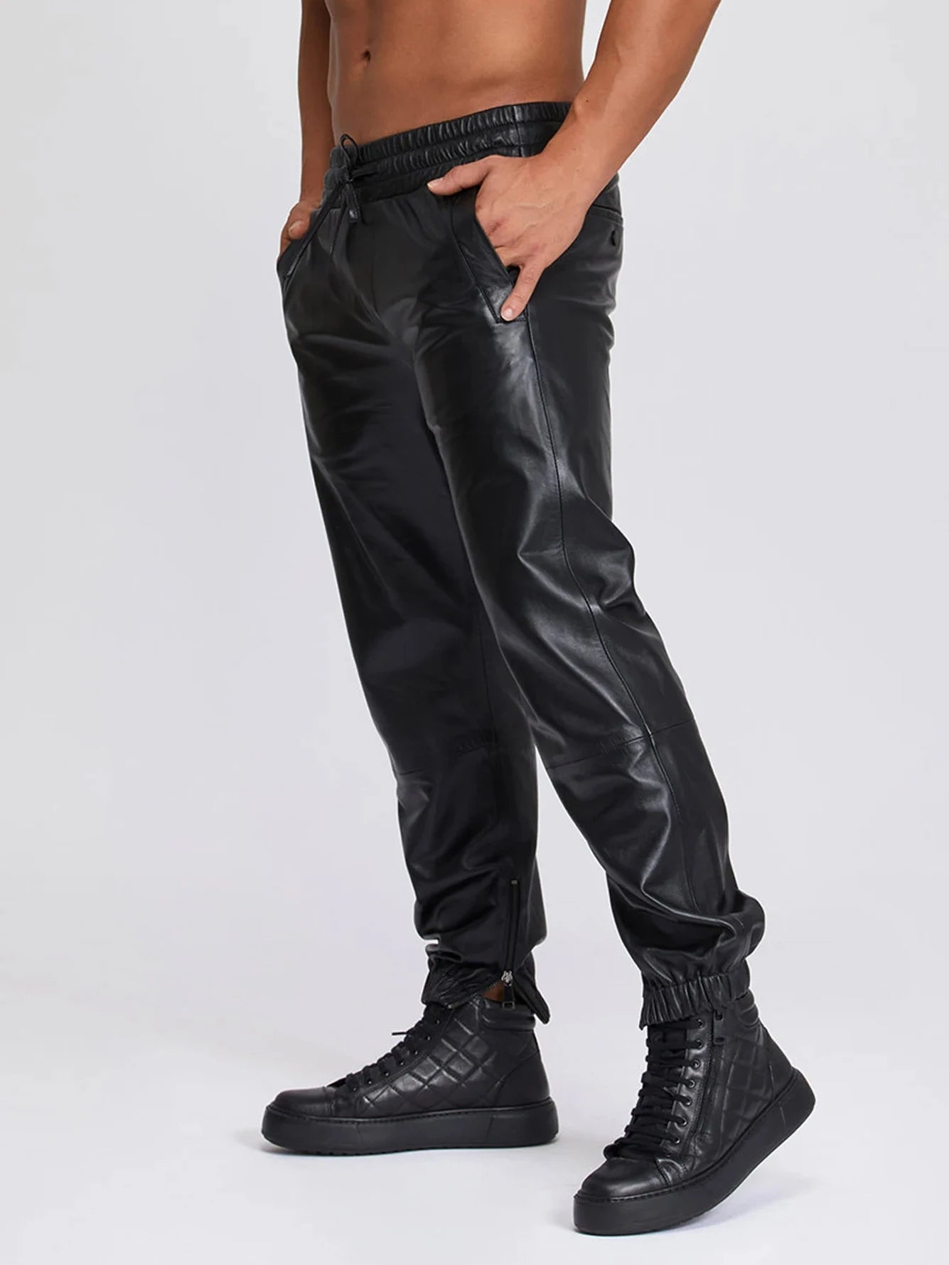 Men’s Leather joggers