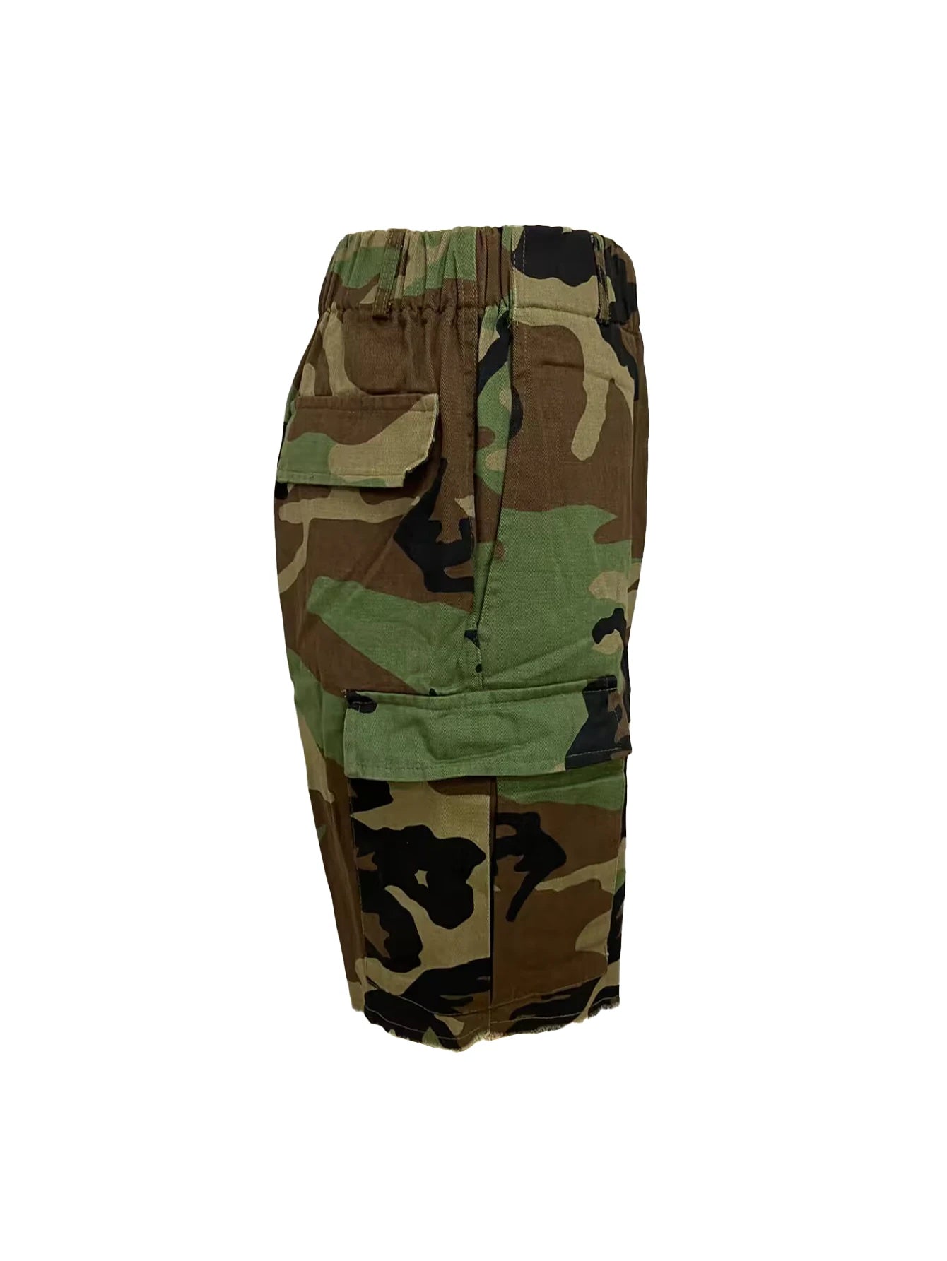 Camo Multi Pocket Casual Women's Shorts