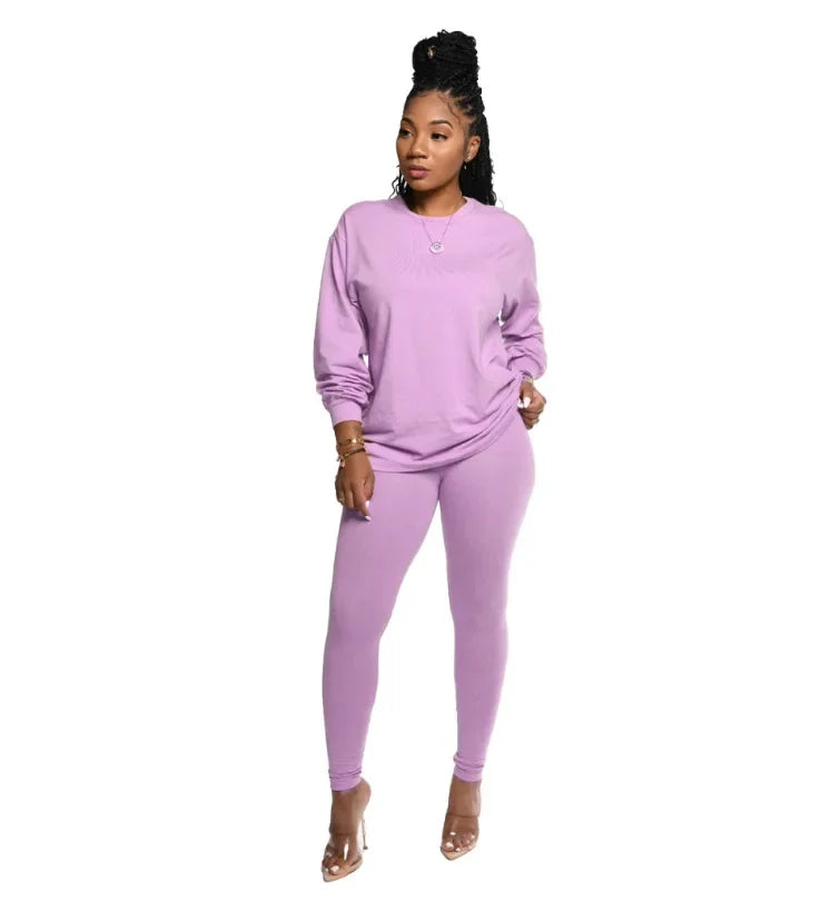 stacked leggings outfit set