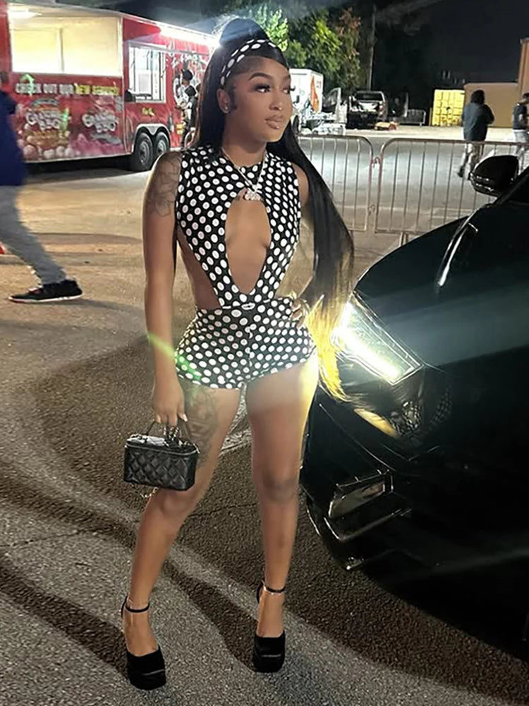 Polka Dot Two Piece Bodysuit
