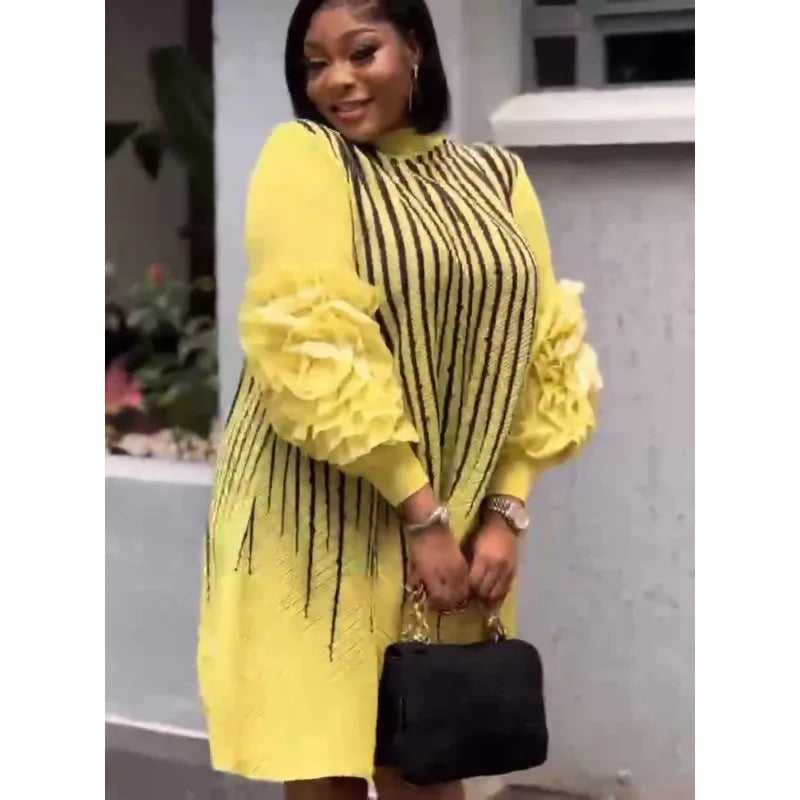 Plus Size Pleated Dress