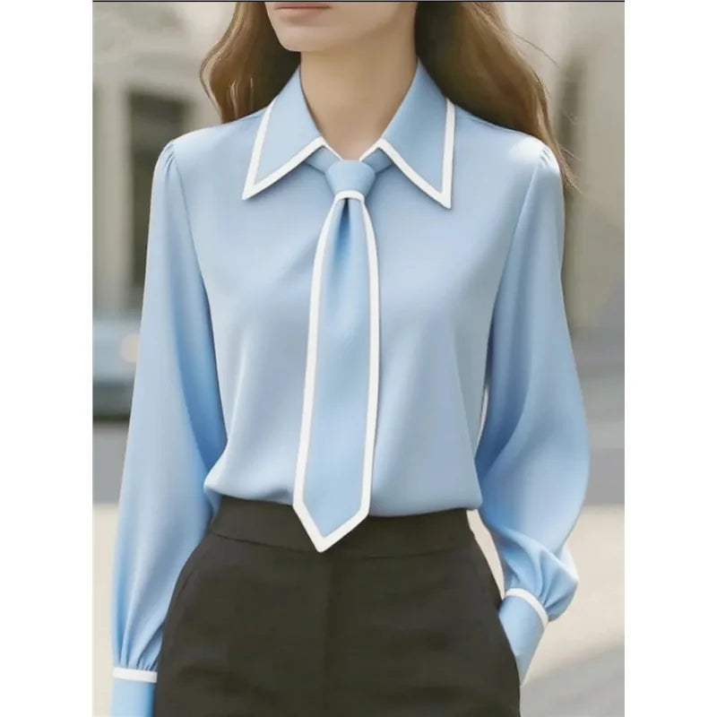 Long Sleeve Shirt with Tie
