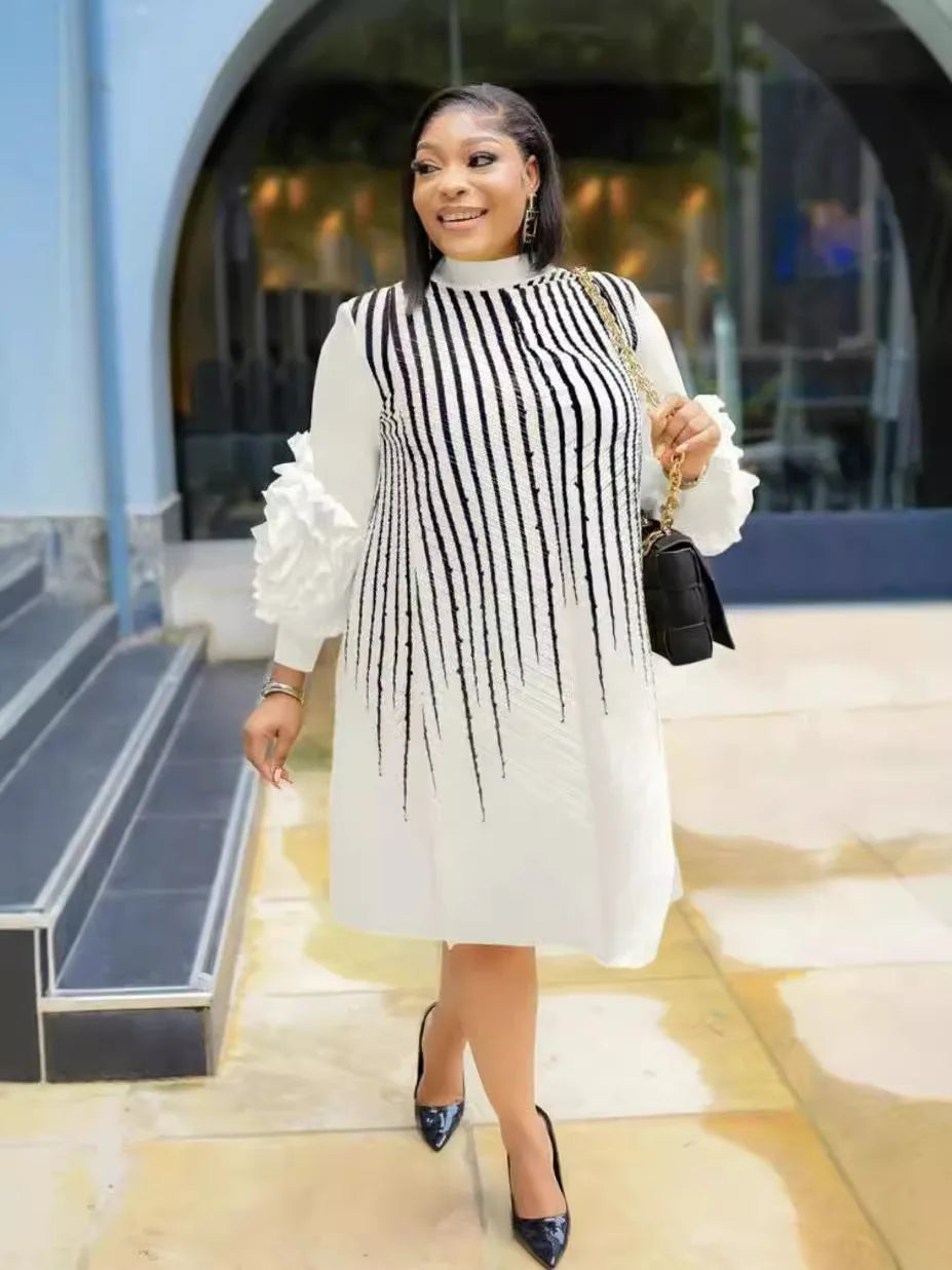 Plus Size Pleated Dress