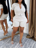Short sleeve shirt and shorts set
