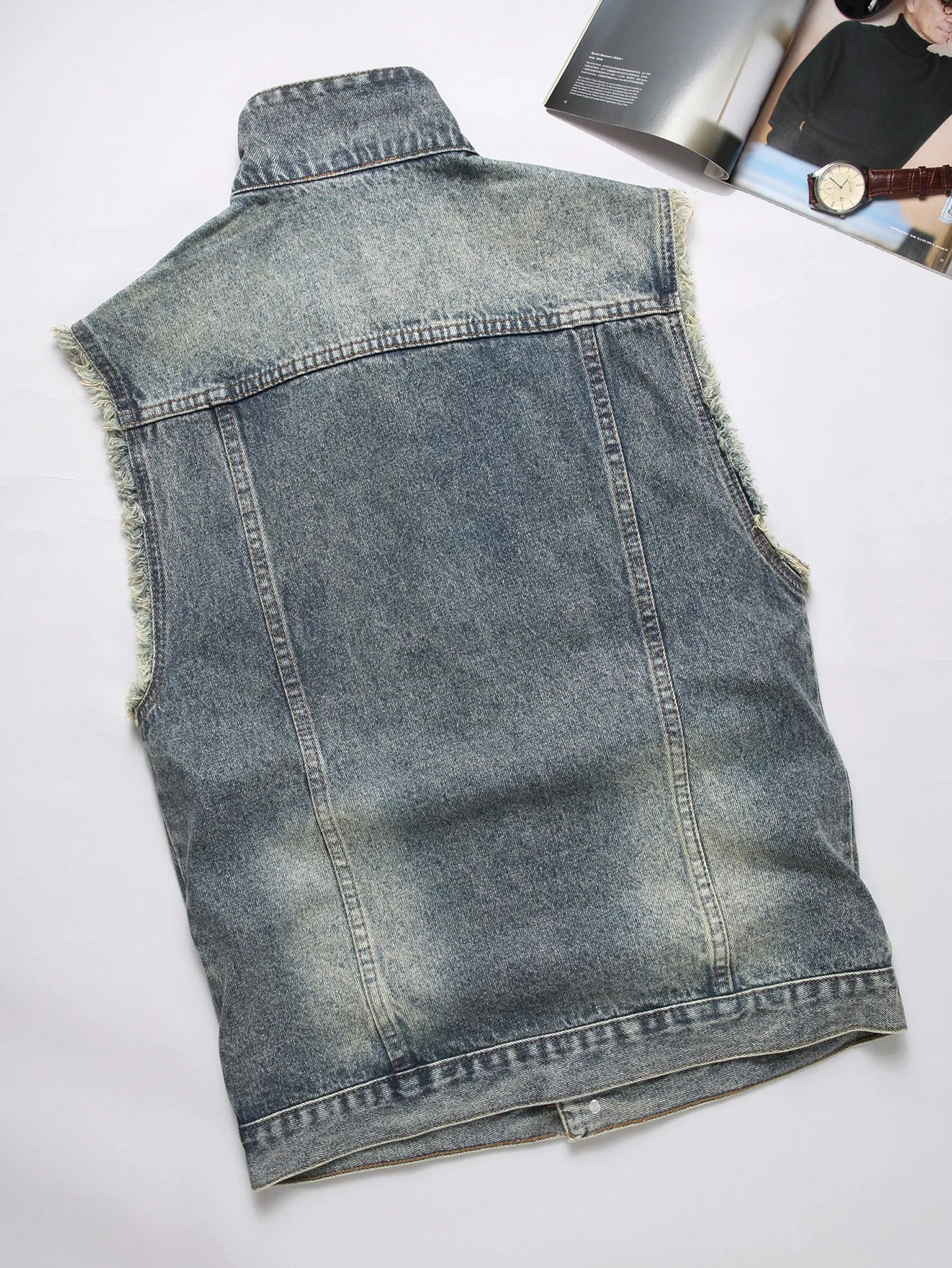 Men's Denim Sleeveless Vest