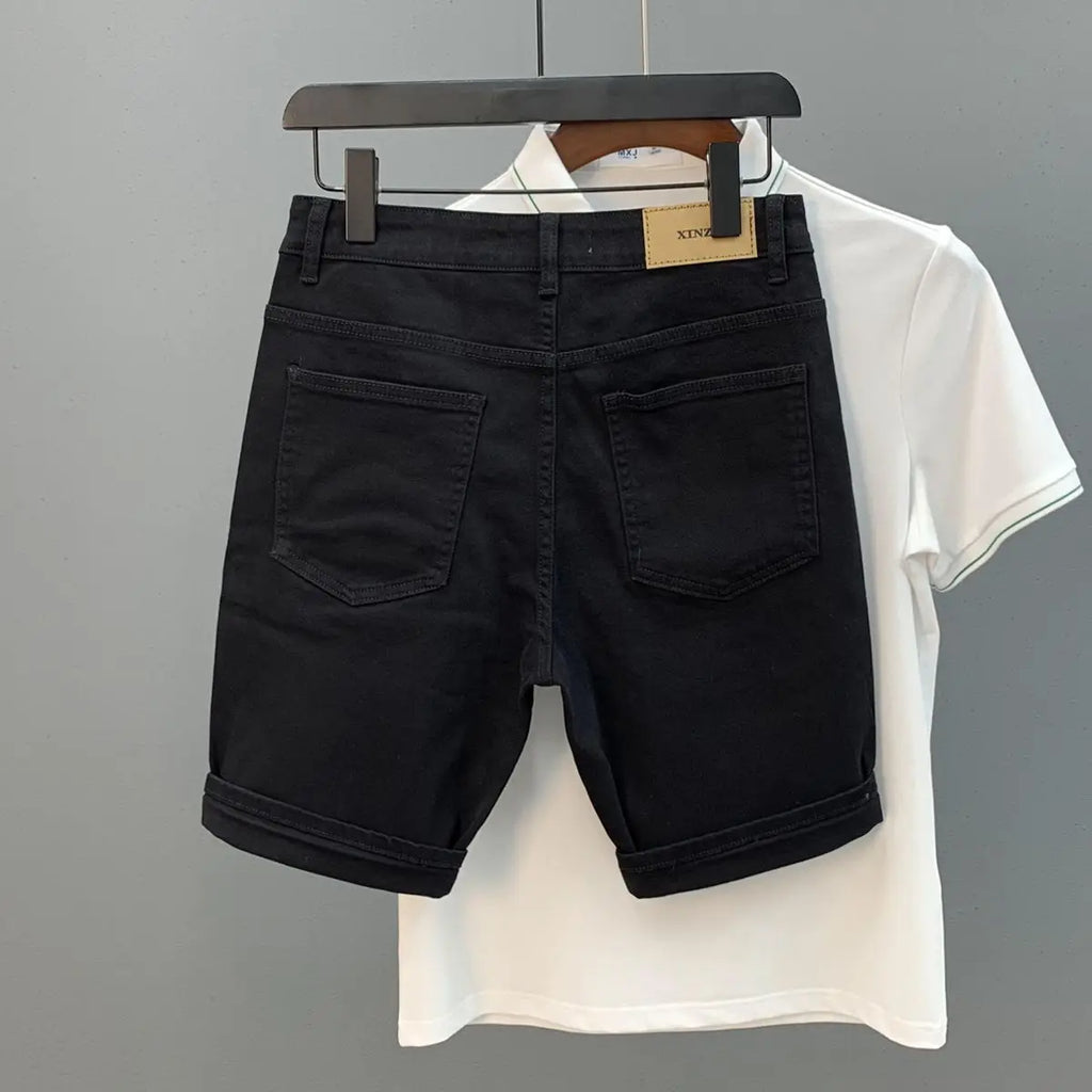 Diamond Denim Shorts
