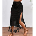 High Slit Tassel Beach Cover Up