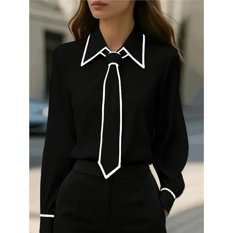 Long Sleeve Shirt with Tie