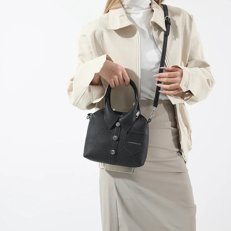 Leather Square Crossbody Bags