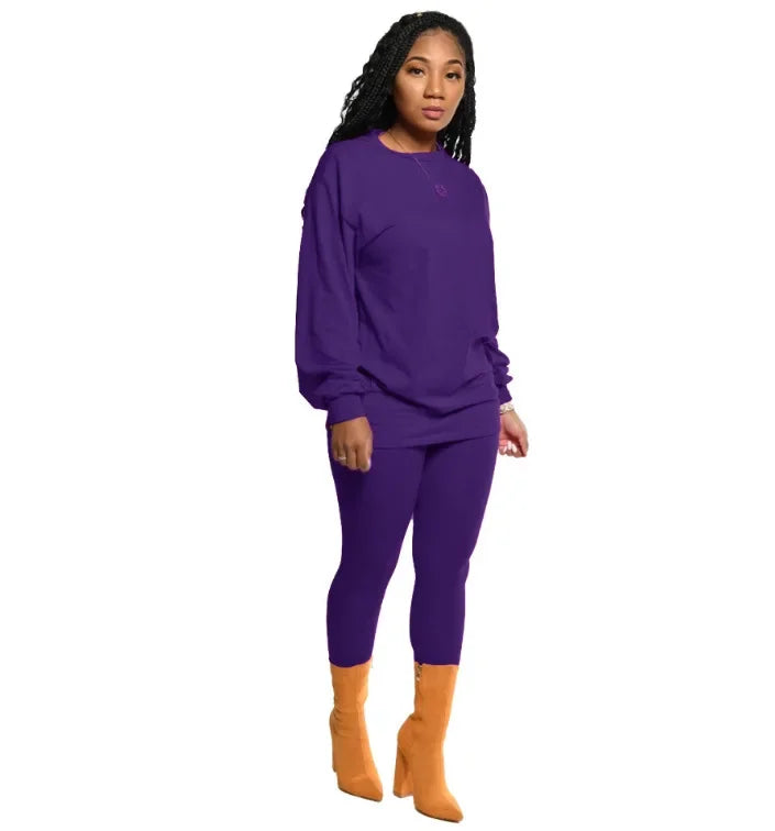 stacked leggings outfit set