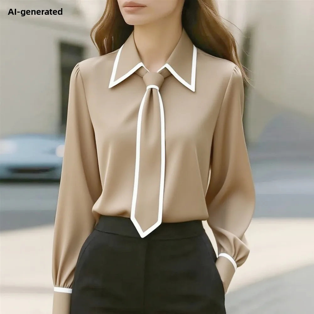 Long Sleeve Shirt with Tie