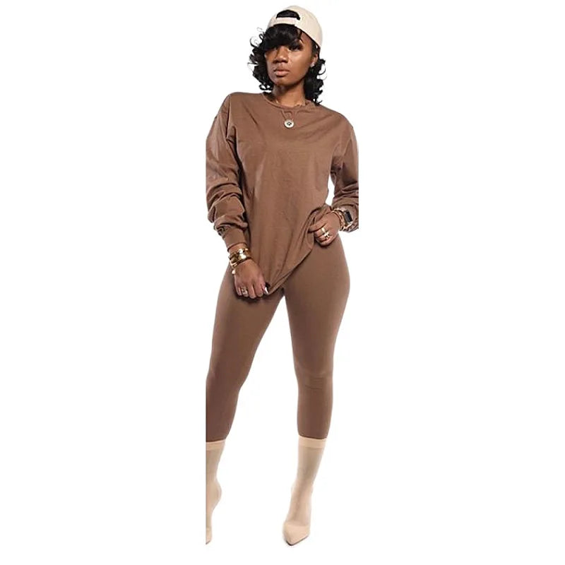 stacked leggings outfit set
