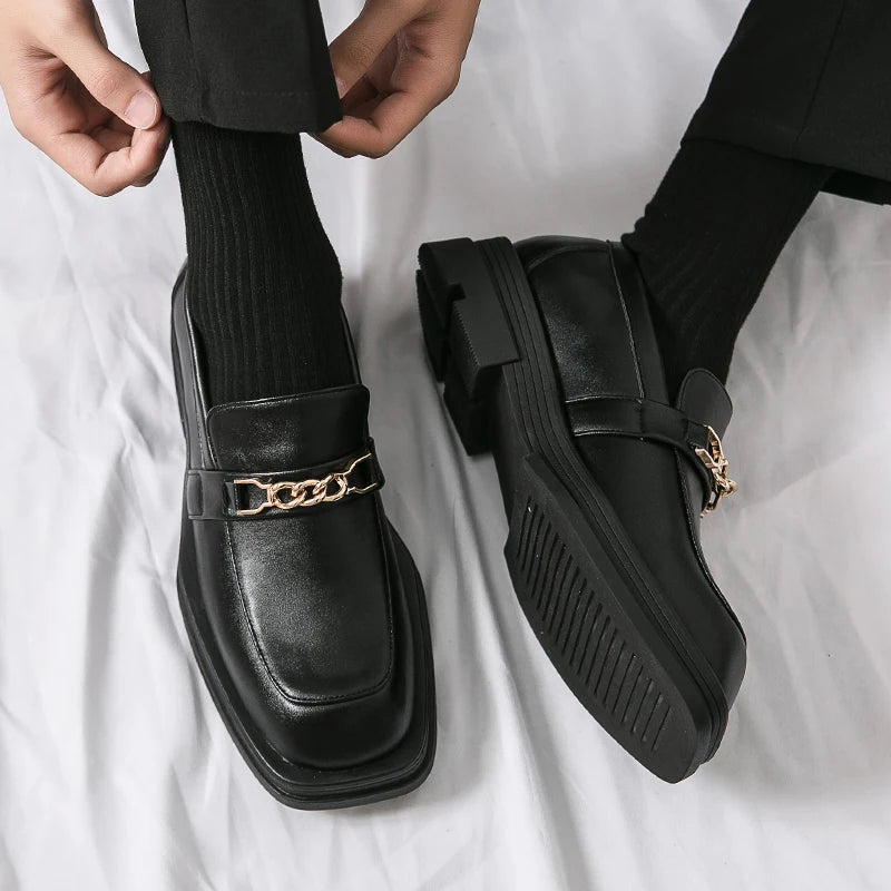 Leather Platform Shoes