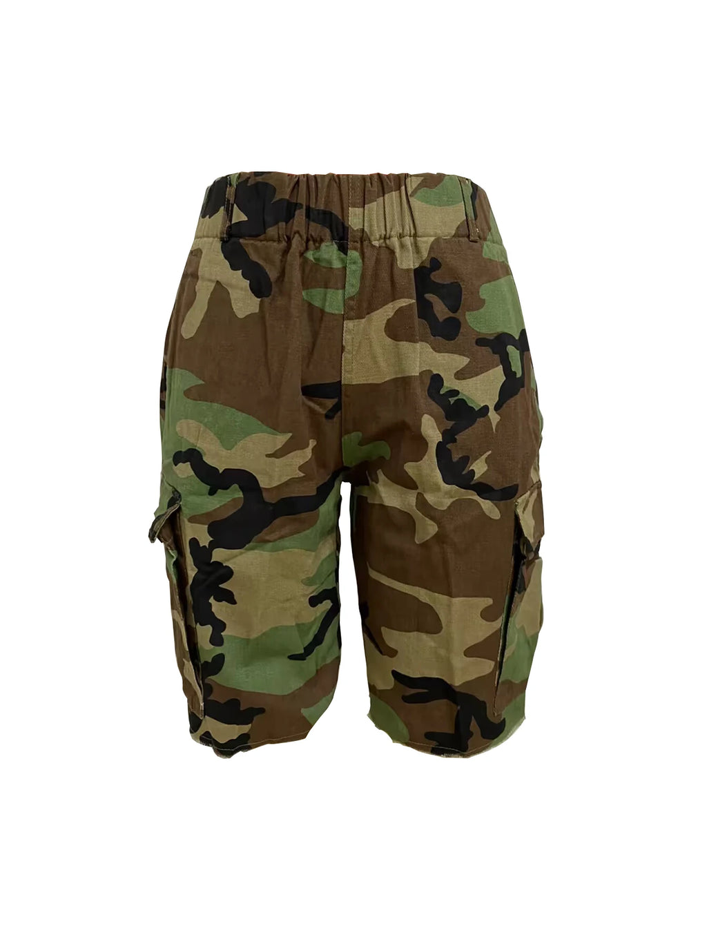 Camo Multi Pocket Casual Women's Shorts