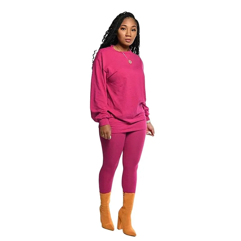 stacked leggings outfit set