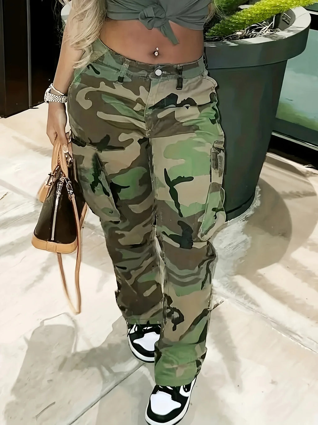 Camo Denim Pants