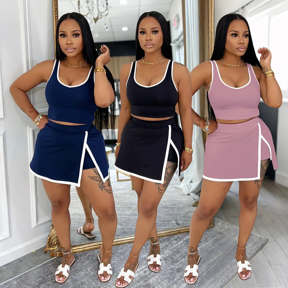 Tank Top and Skirt Set