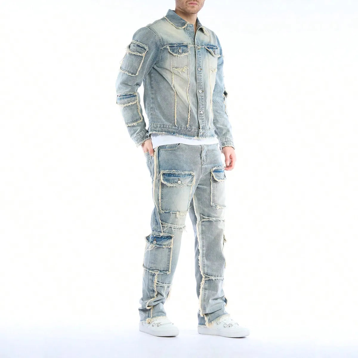 Denim Two-Piece Set (Jeans + Denim Jacket)