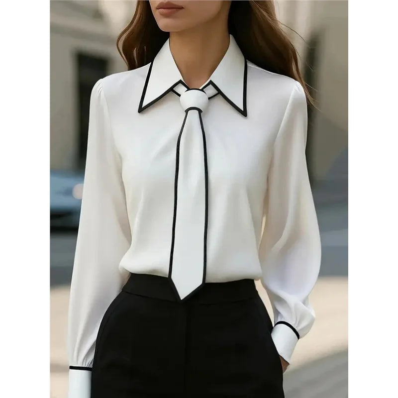 Long Sleeve Shirt with Tie