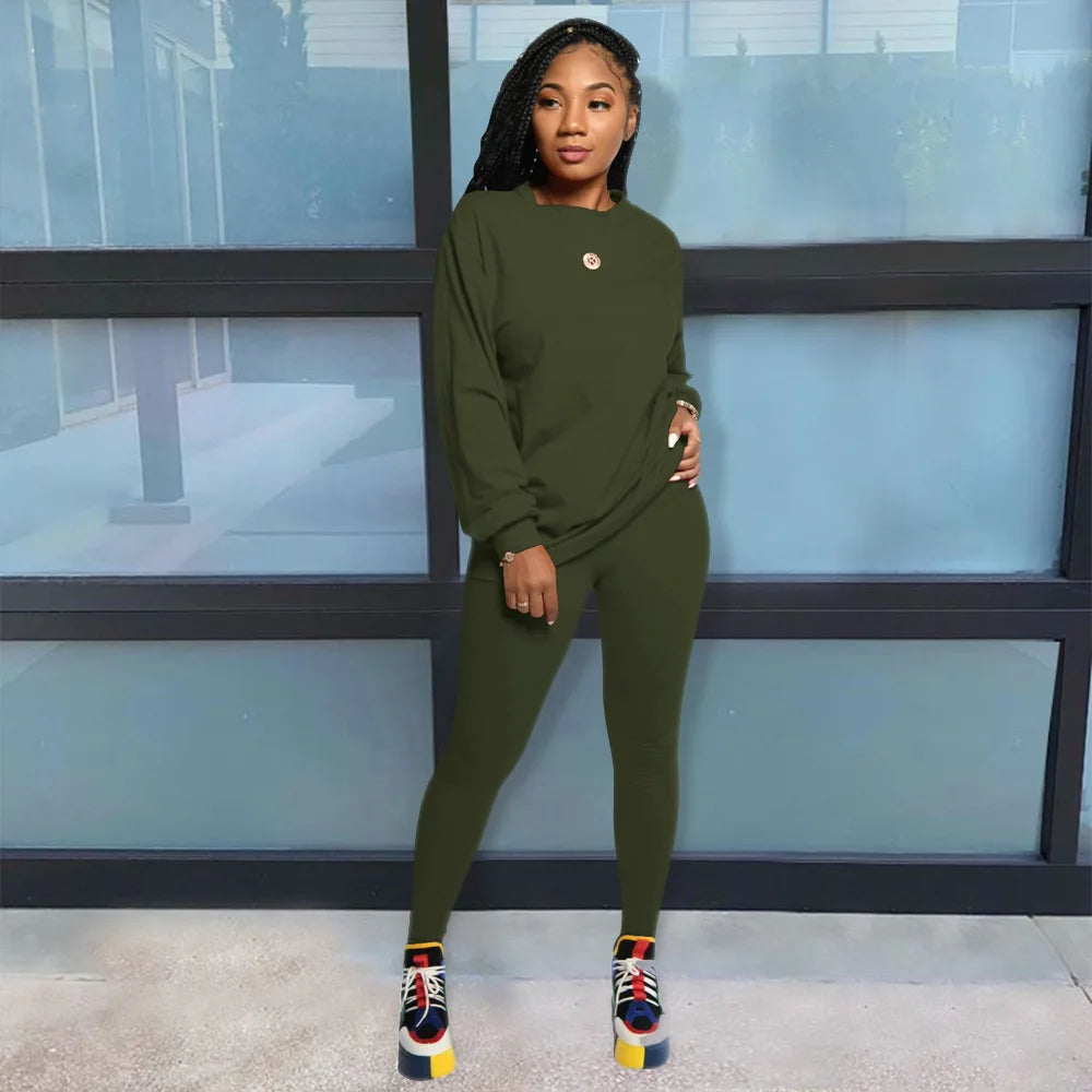 stacked leggings outfit set