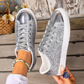 Women’s Glitter Lace-up Sneakers