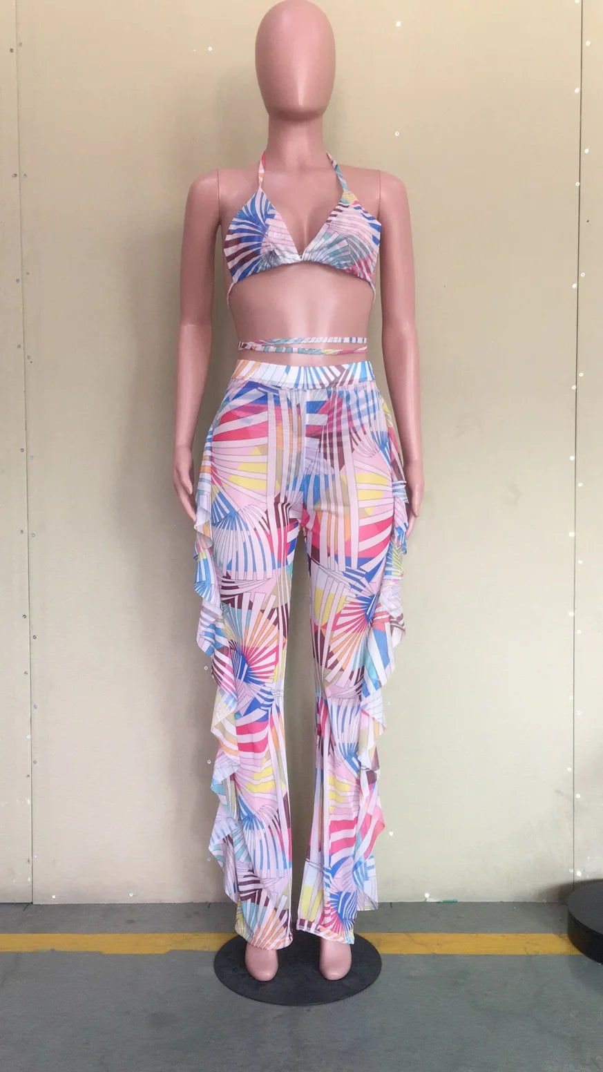 Bra+tassel Pants two Piece  Swimsuit