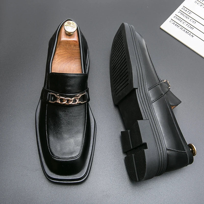 Leather Platform Shoes
