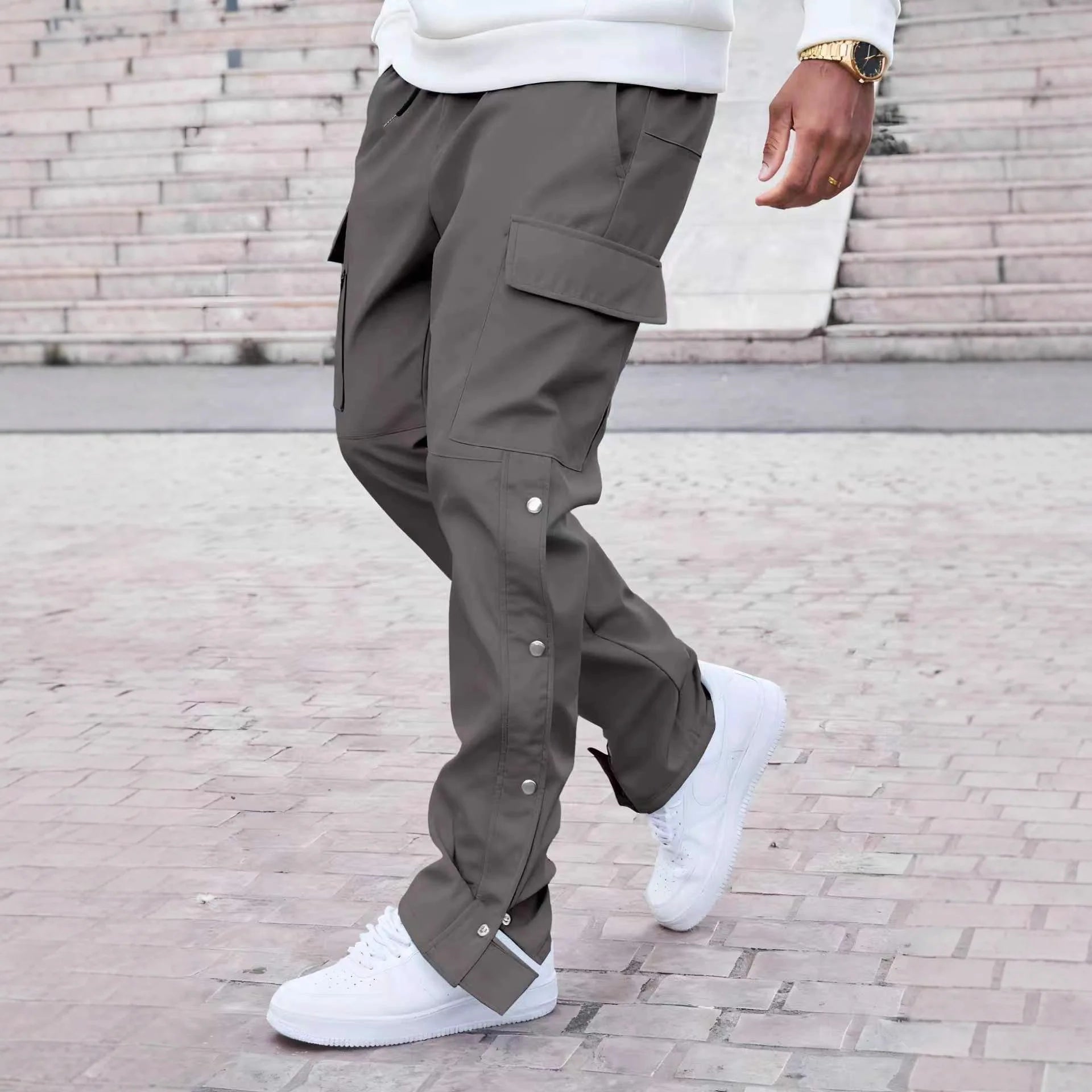 men's casual multi-pocket pants
