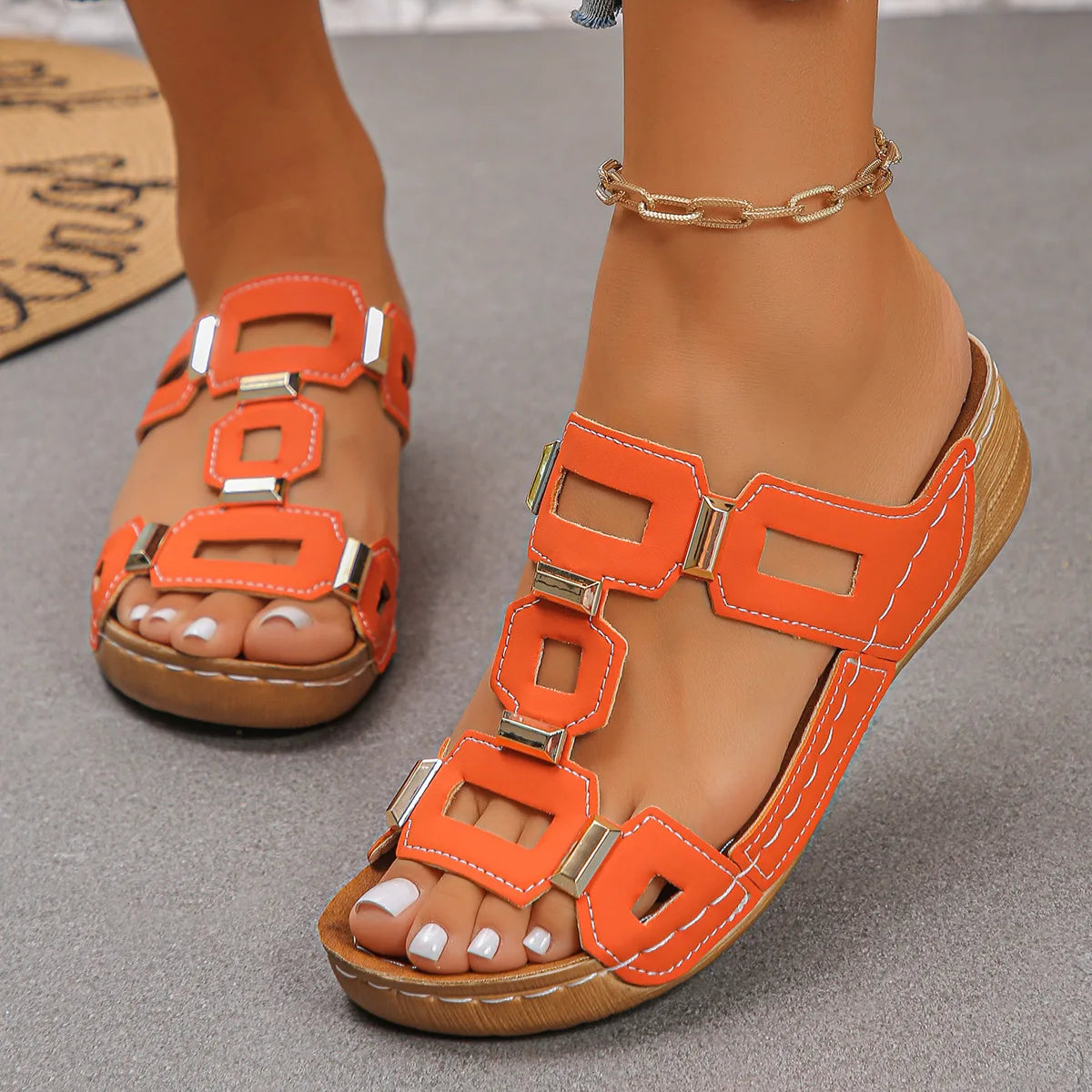 Women's Open Toe Wedges