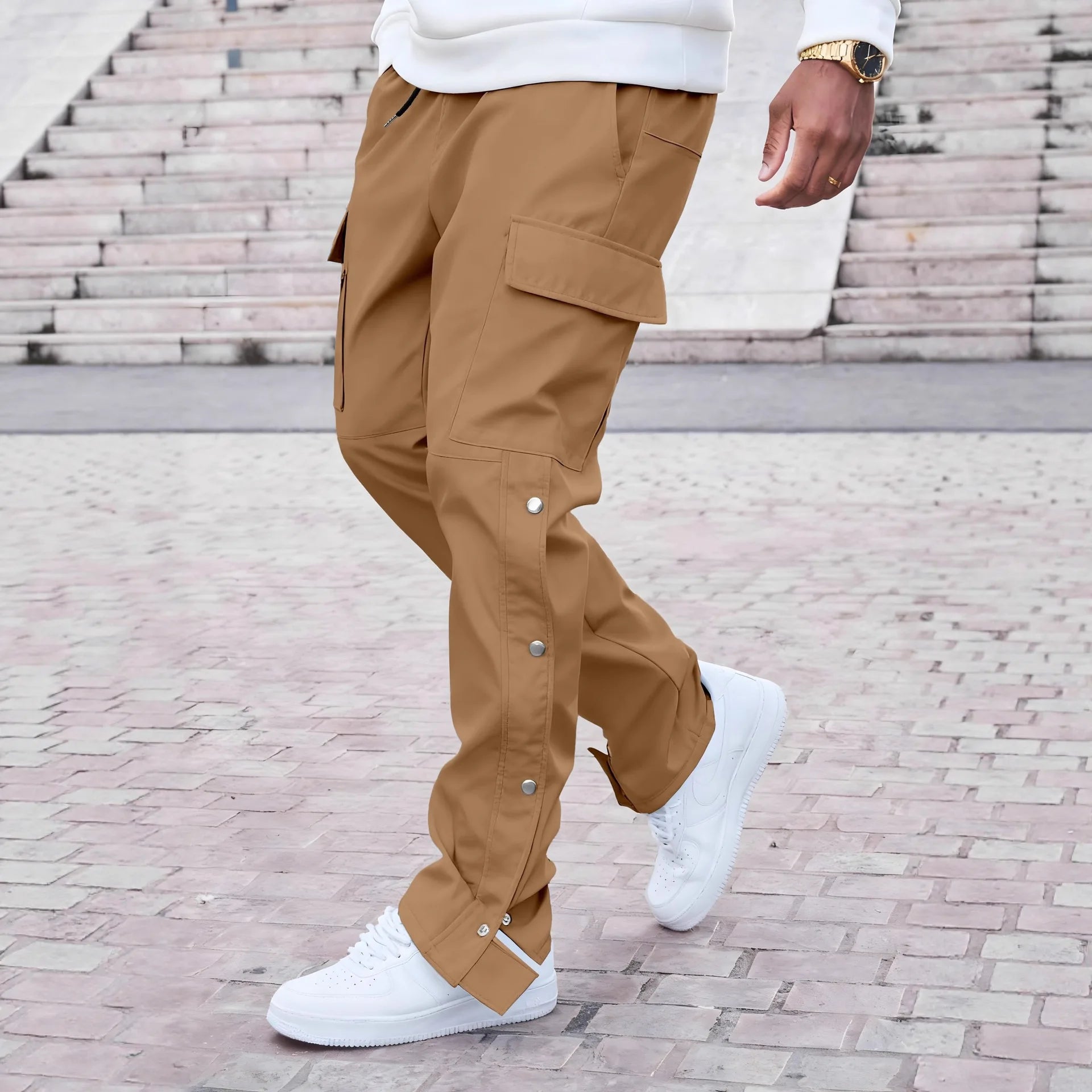men's casual multi-pocket pants