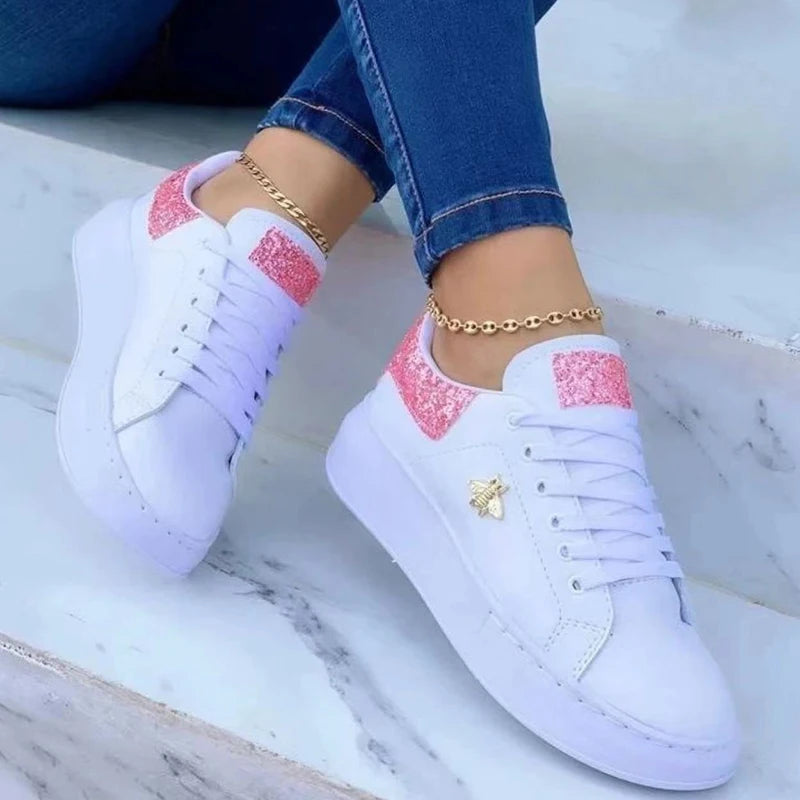 Waterproof Lace Up Casual Flat Sport Shoes