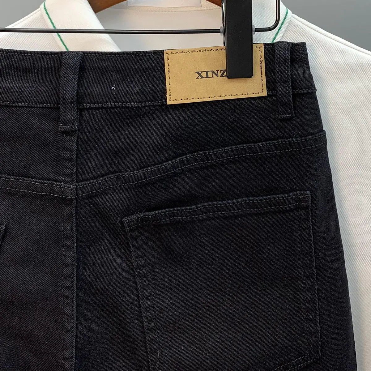 Diamond Denim Shorts