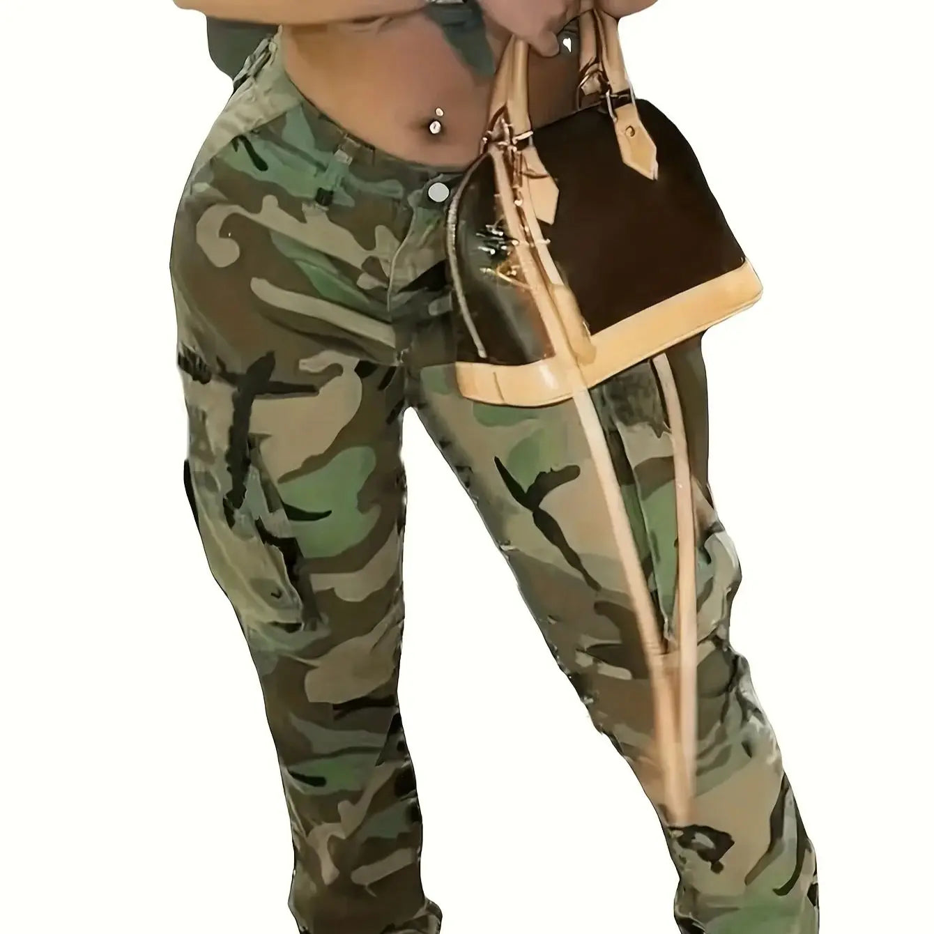Camo Denim Pants