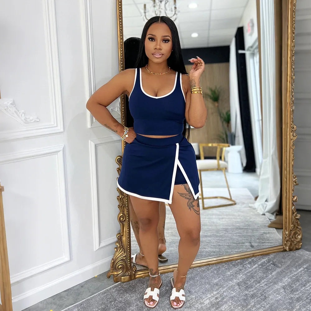Tank Top and Skirt Set