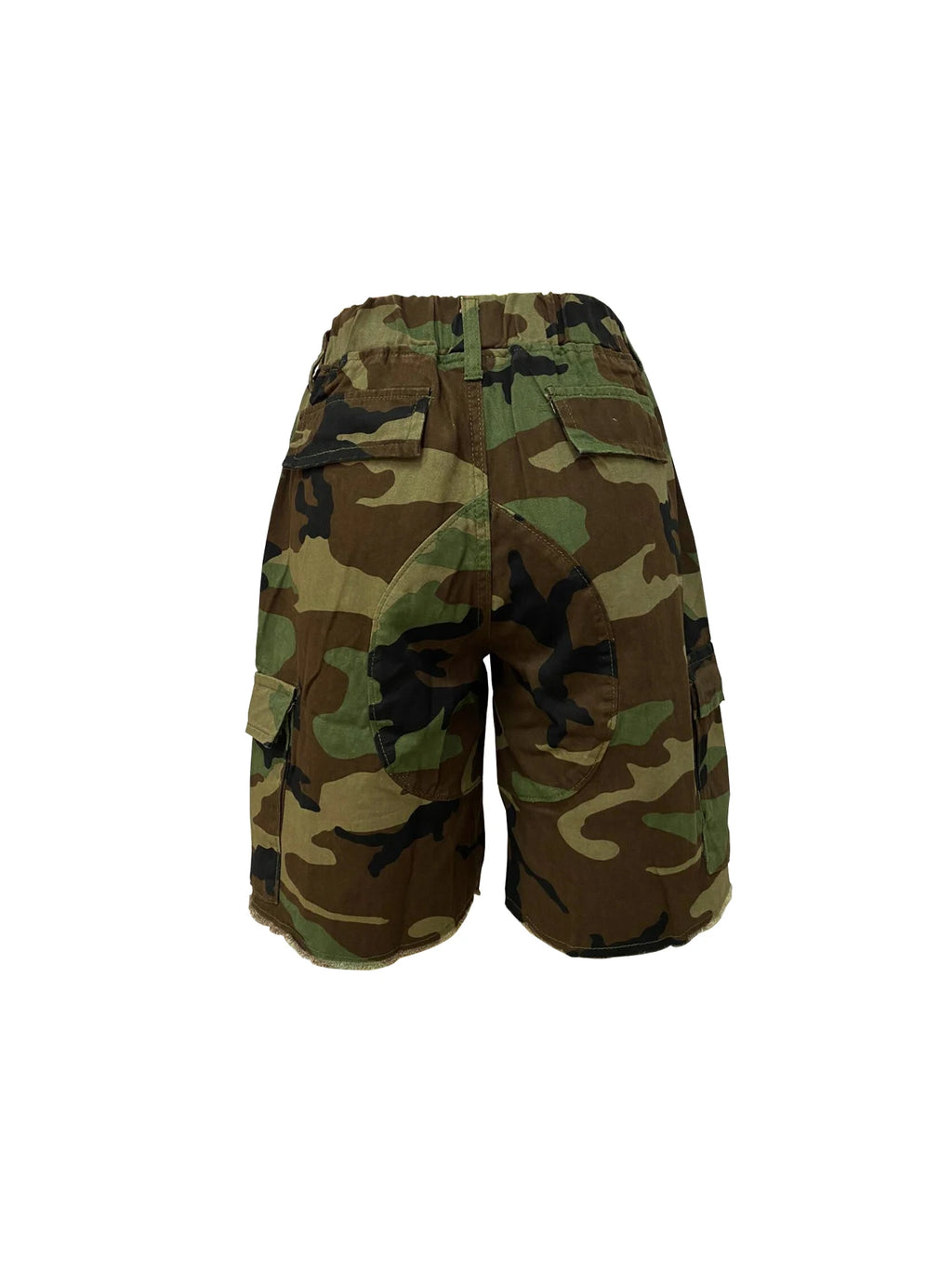 Camo Multi Pocket Casual Women's Shorts