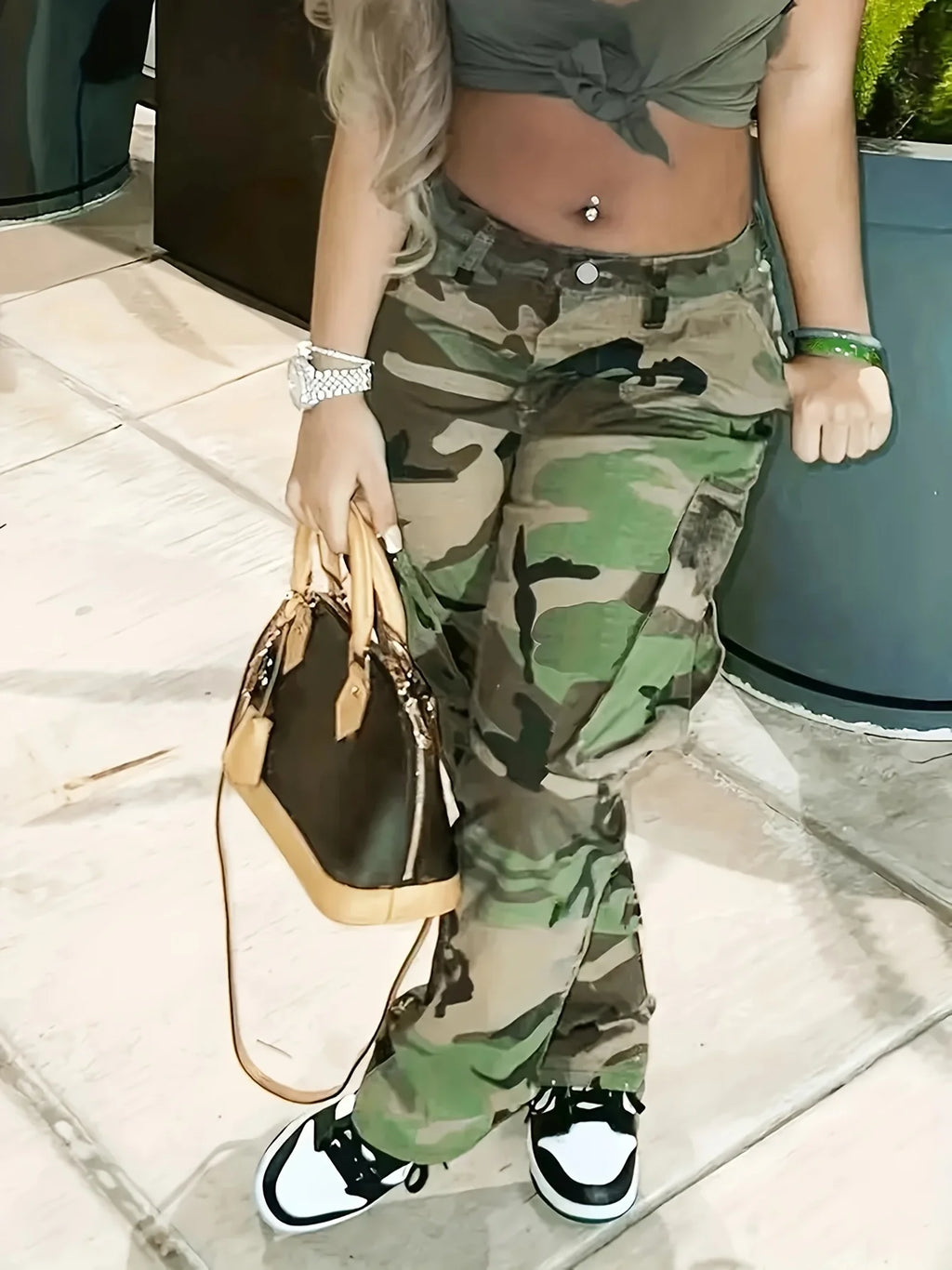 Camo Denim Pants