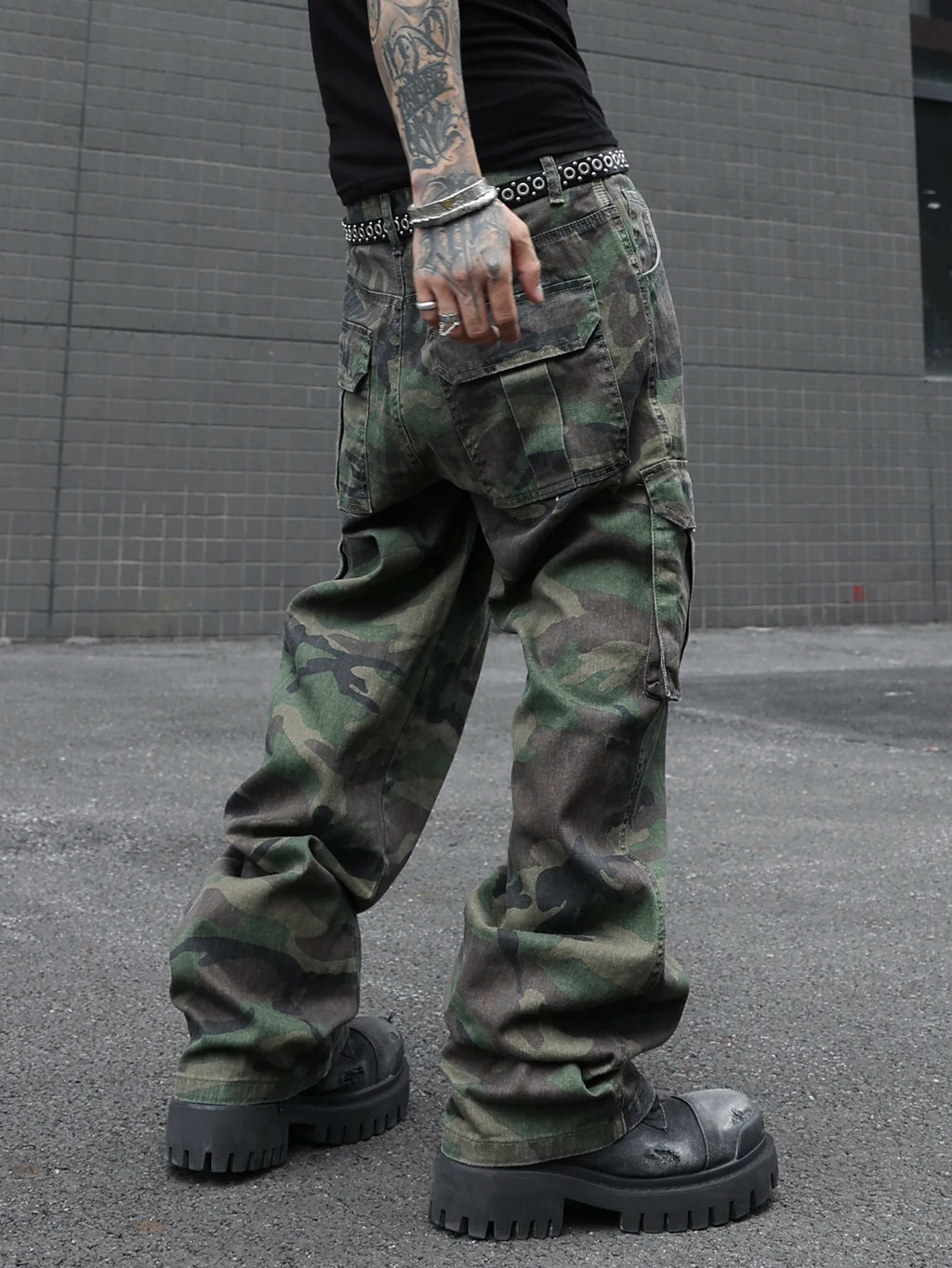 Men's camouflage utility jeans