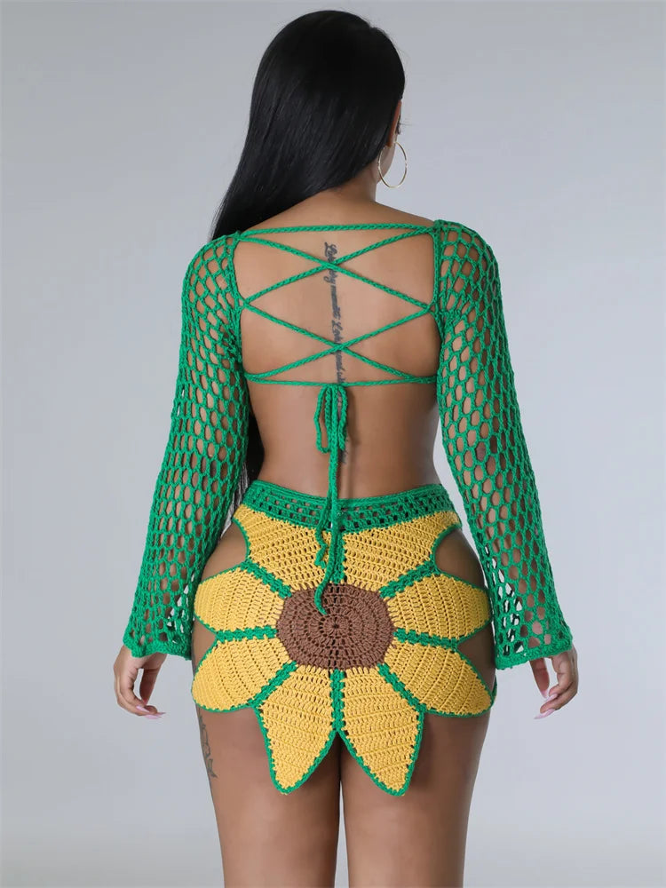 Crocheted Beach Dress Cover Up
