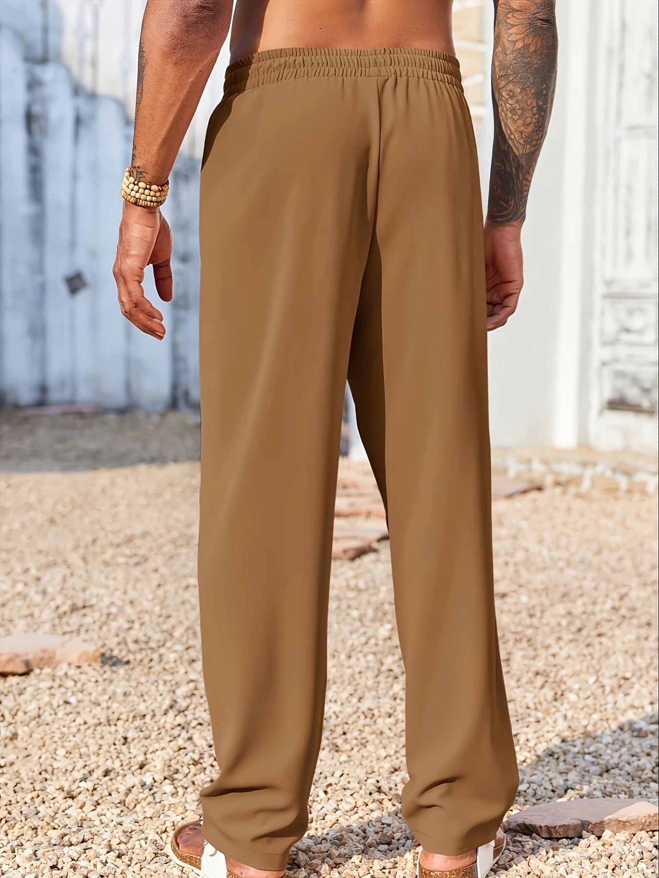 Casual straight pants ￼