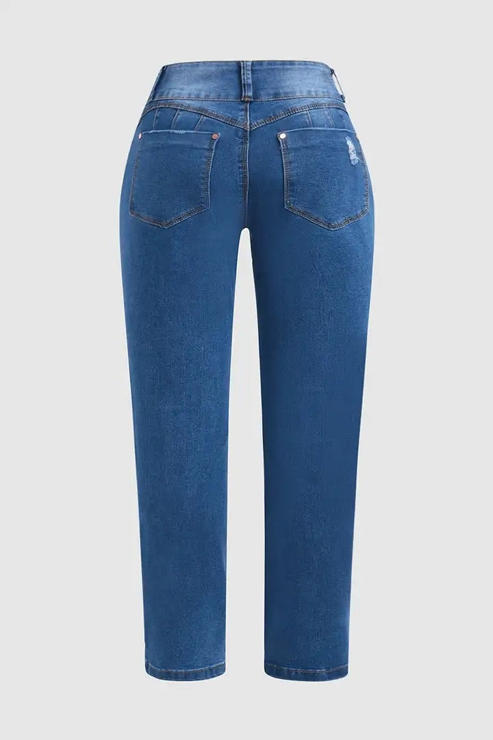 Fitted stretch jeans