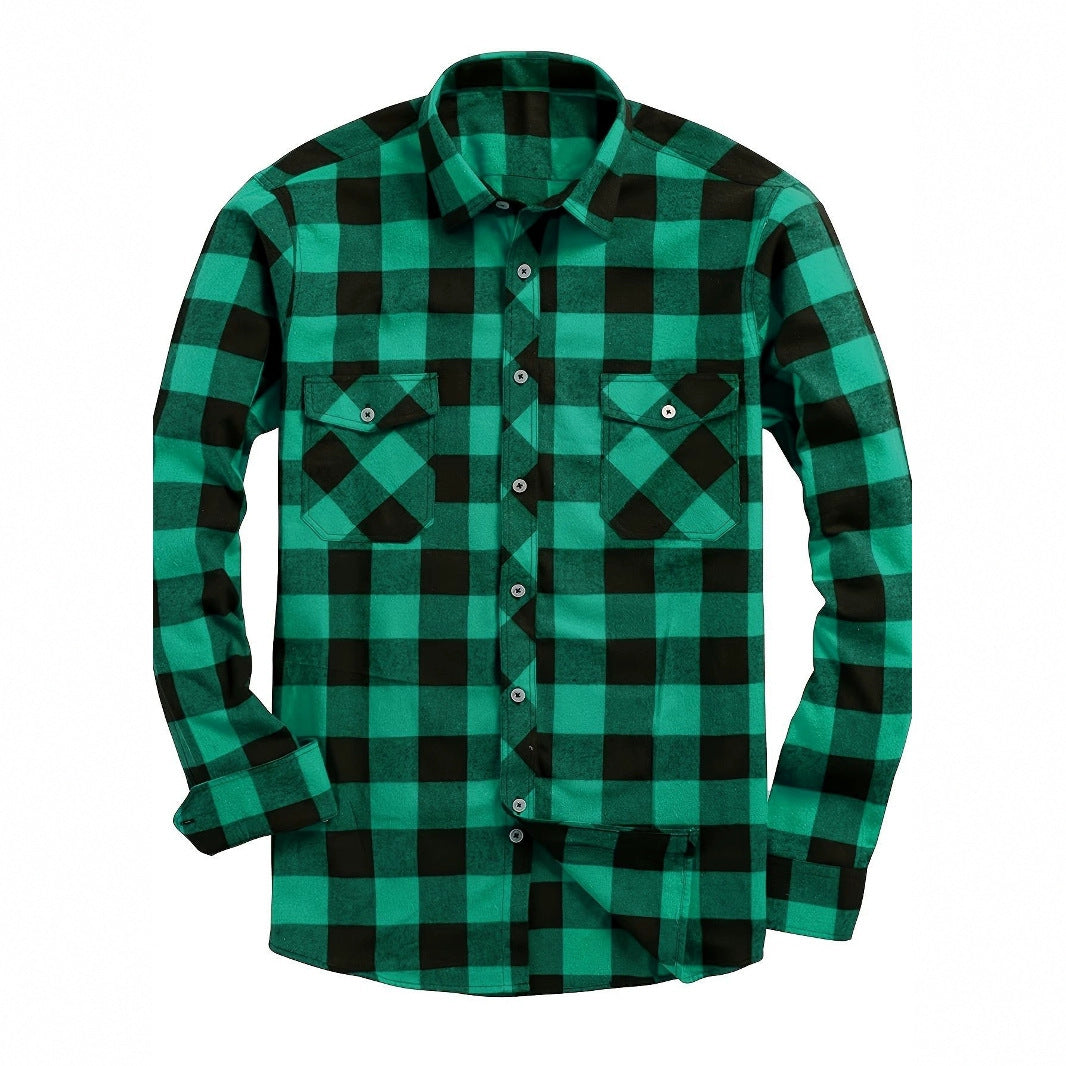 Plaid long sleeve flannel ￼￼