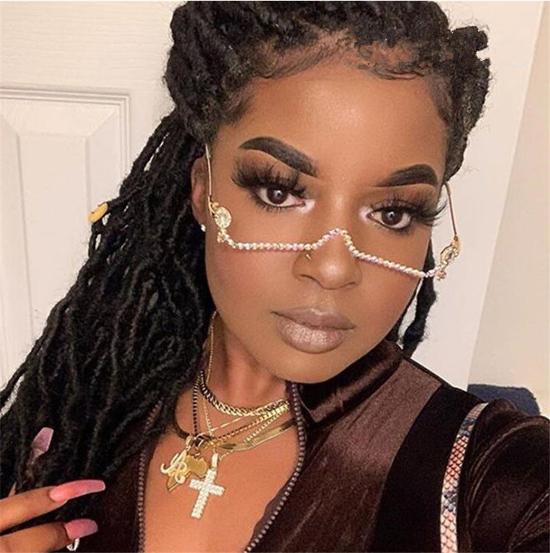 Rhinestone Glasses Frame