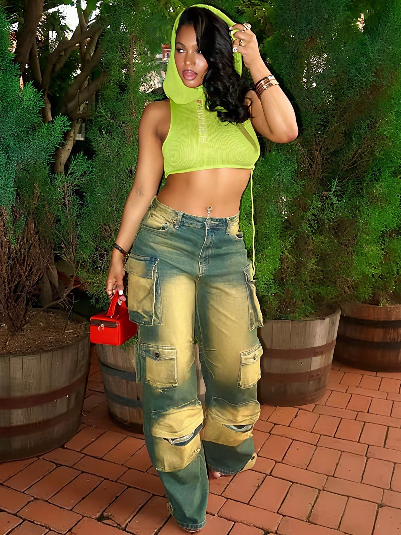 New Women's Denim Jeans With Multiple Pockets