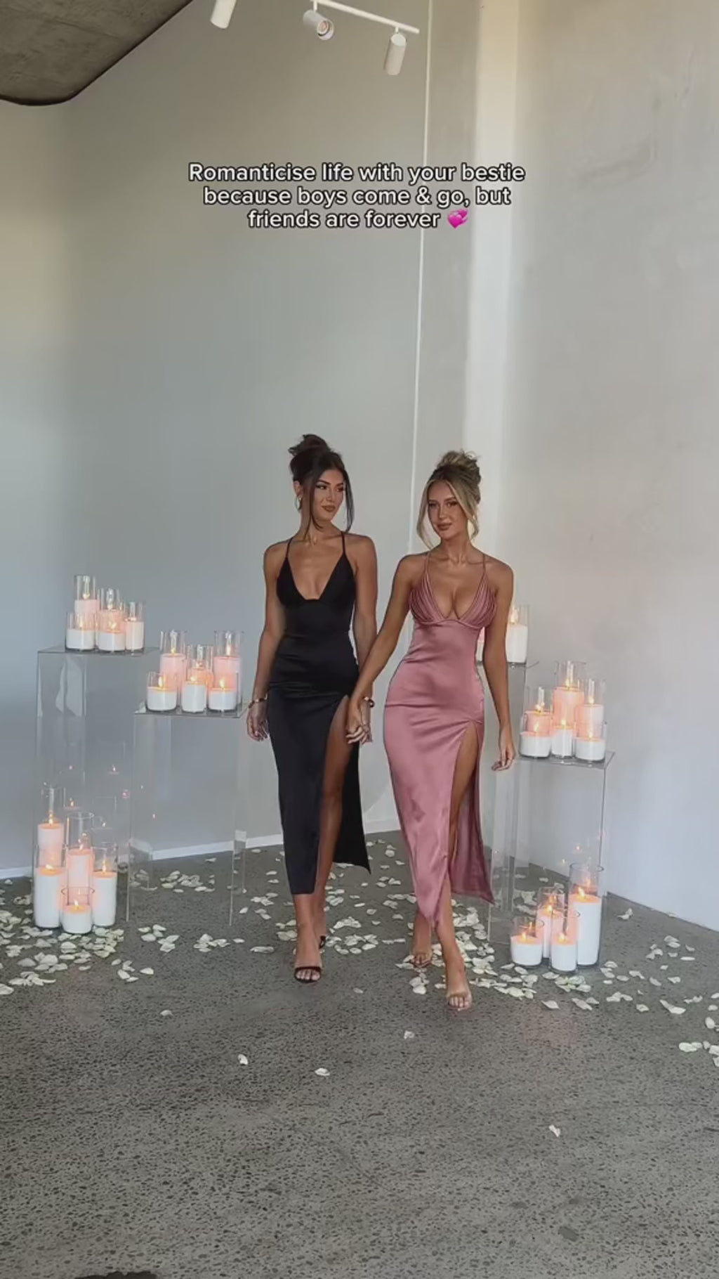 Spaghetti Strap Dress With Split